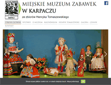 Tablet Screenshot of muzeumzabawek.pl